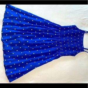 SO brand blue skater dress (XS)